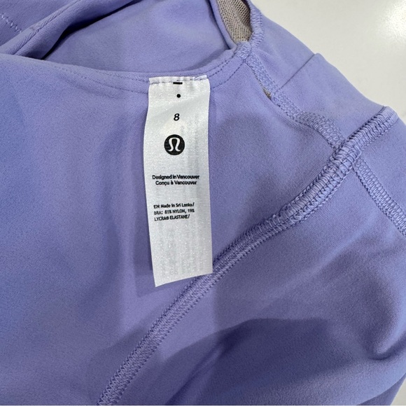 NWT : lululemon Align Aysemmetrical Sports Bra  Lilac Smoke : Size 8 C/D Cup - Picture 4 of 6
